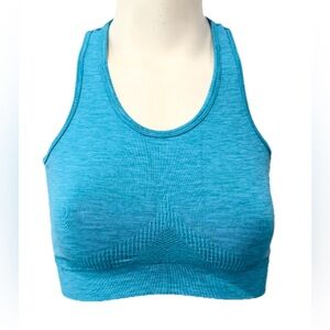 ALPHALETE Sports Bra Aero Women’s XS Racerback Cut-Out Athleisure Vivid Blue